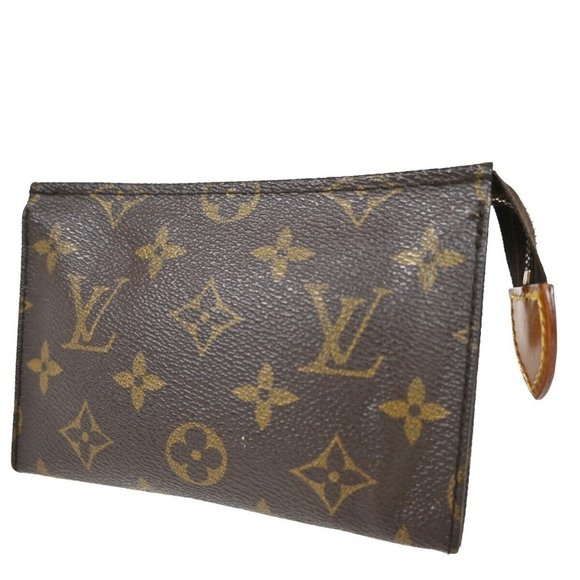 LOUIS VUITTON Poche Toilette 15 Clutch Pouch Bag Monogram Leather M47546 60KA013 - Picture 1 of 16
